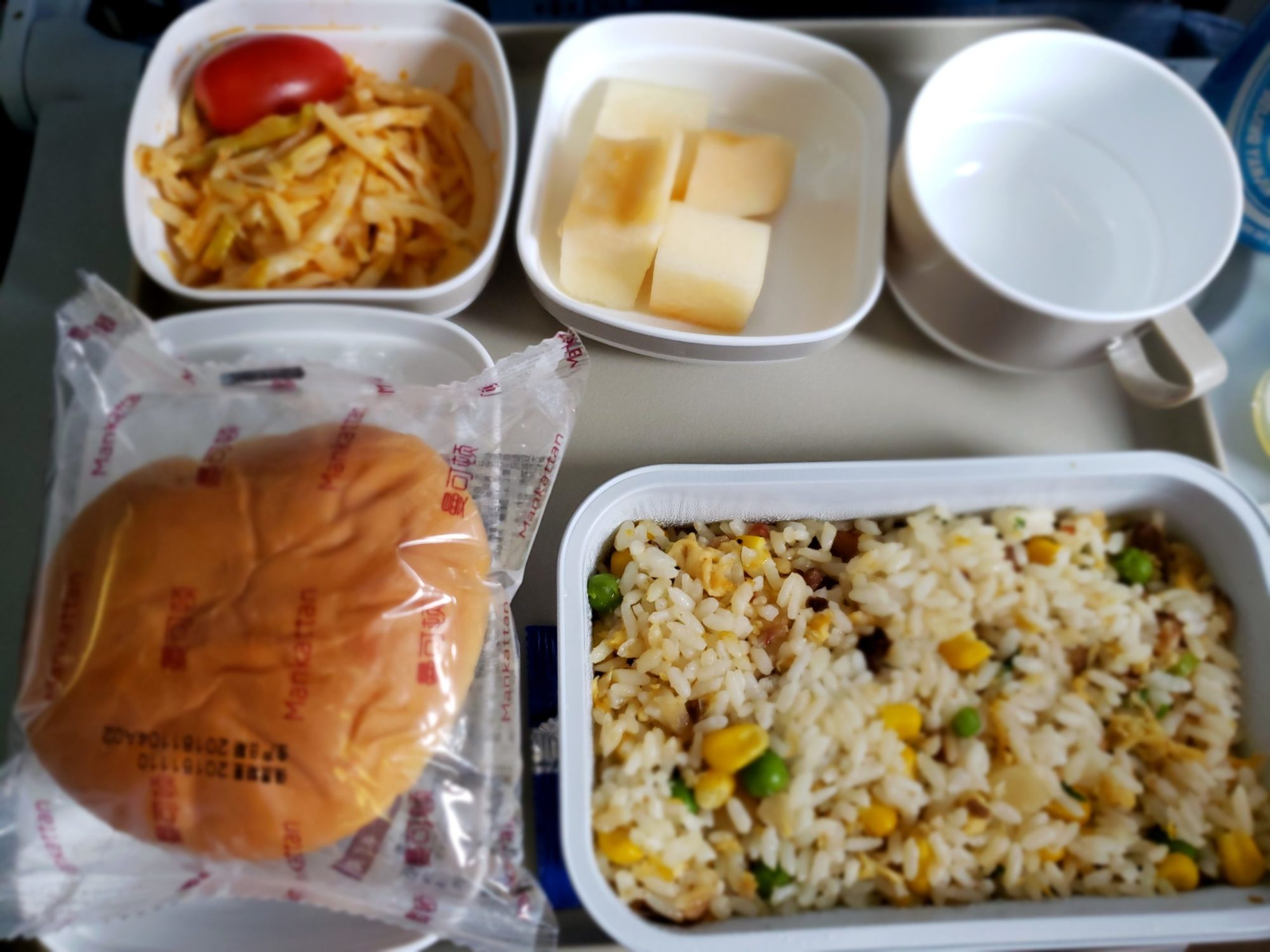 中国国際航空の機内食（上海～羽田）
