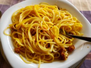 スパゲッティのランチ（ワルザザート）